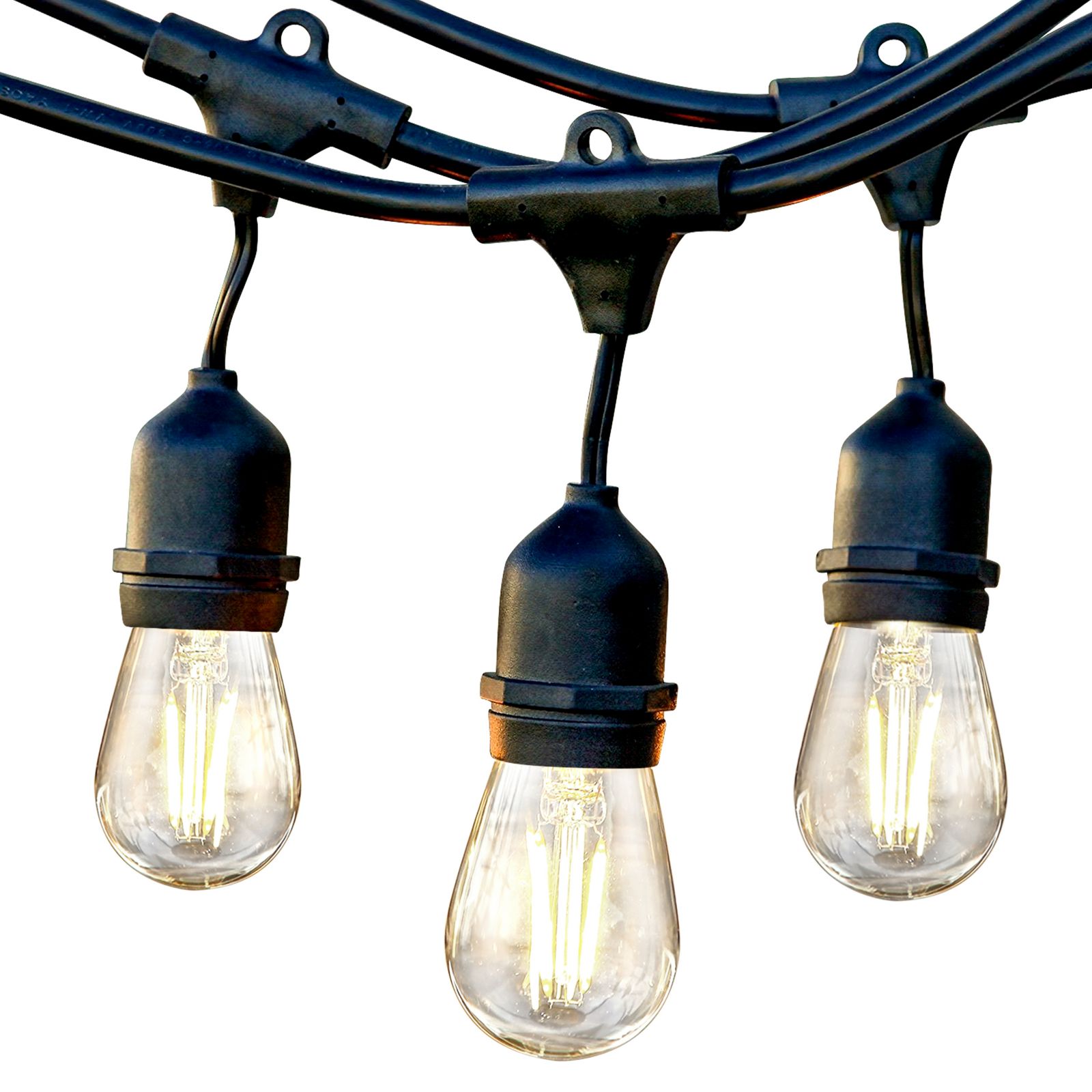 Ambience Pro 24 ft. Indoor/Outdoor LED Weatherproof 2-Watt String Lights with Neutral White Hue
