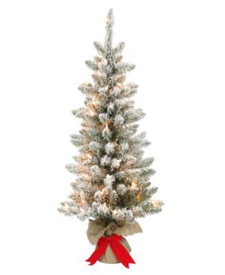 Искусственная ель Puleo 3FT Pre-Lit Flocked Franklin Fir