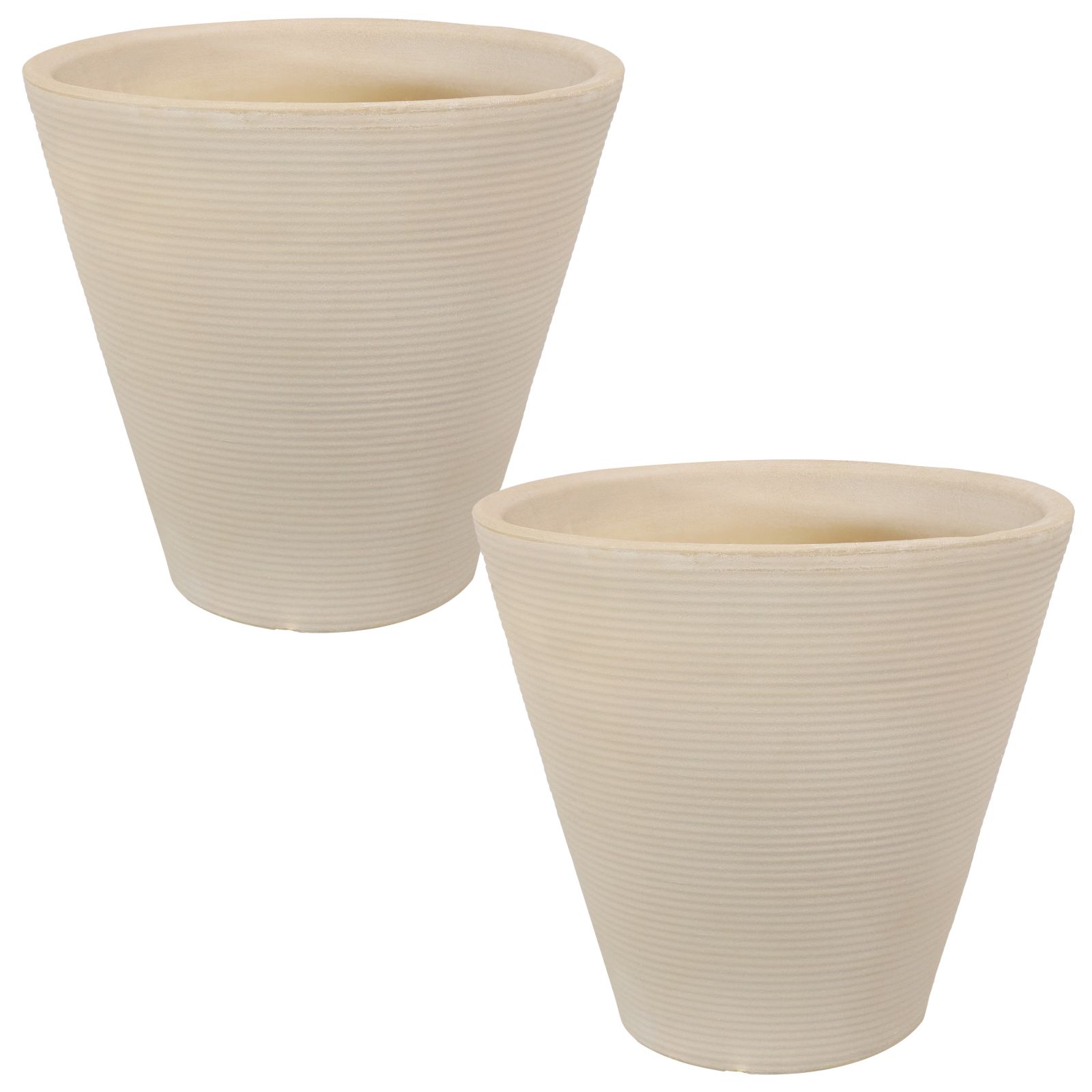 Садовый горшок Walter Flower Pot Weather-Resistant Double-Walled Antique White