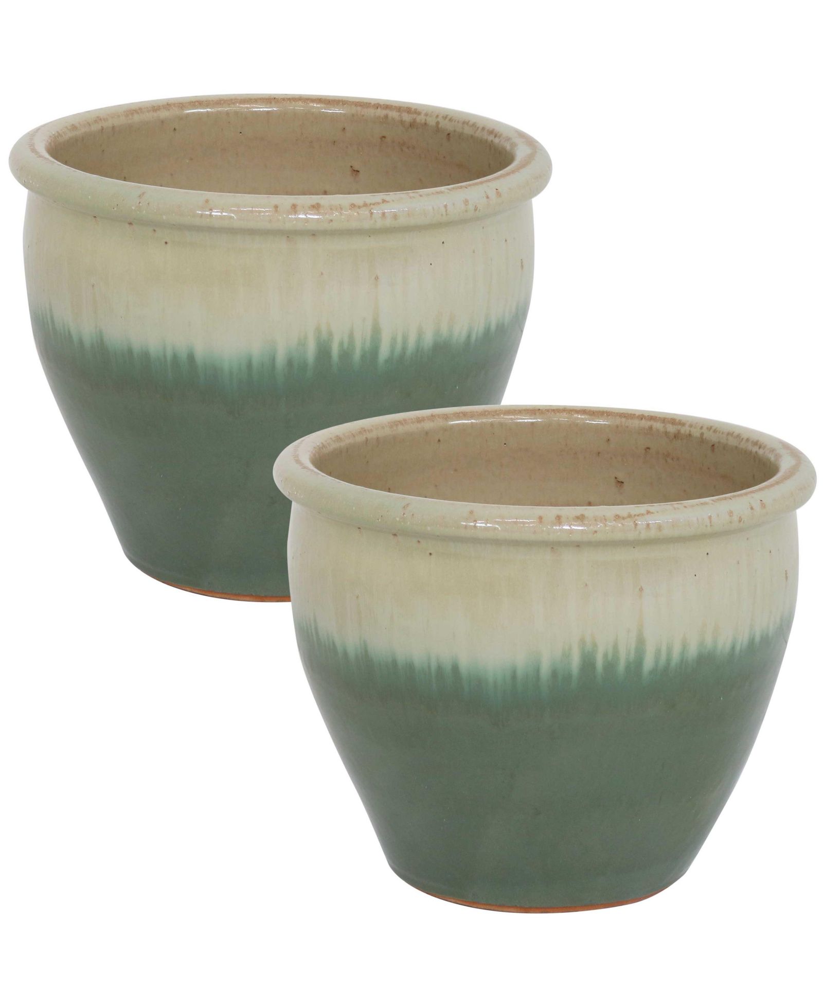 Sunnydaze Decor Керамические кашпо для улицы и дома UV- и морозостойкие - 2-Pack