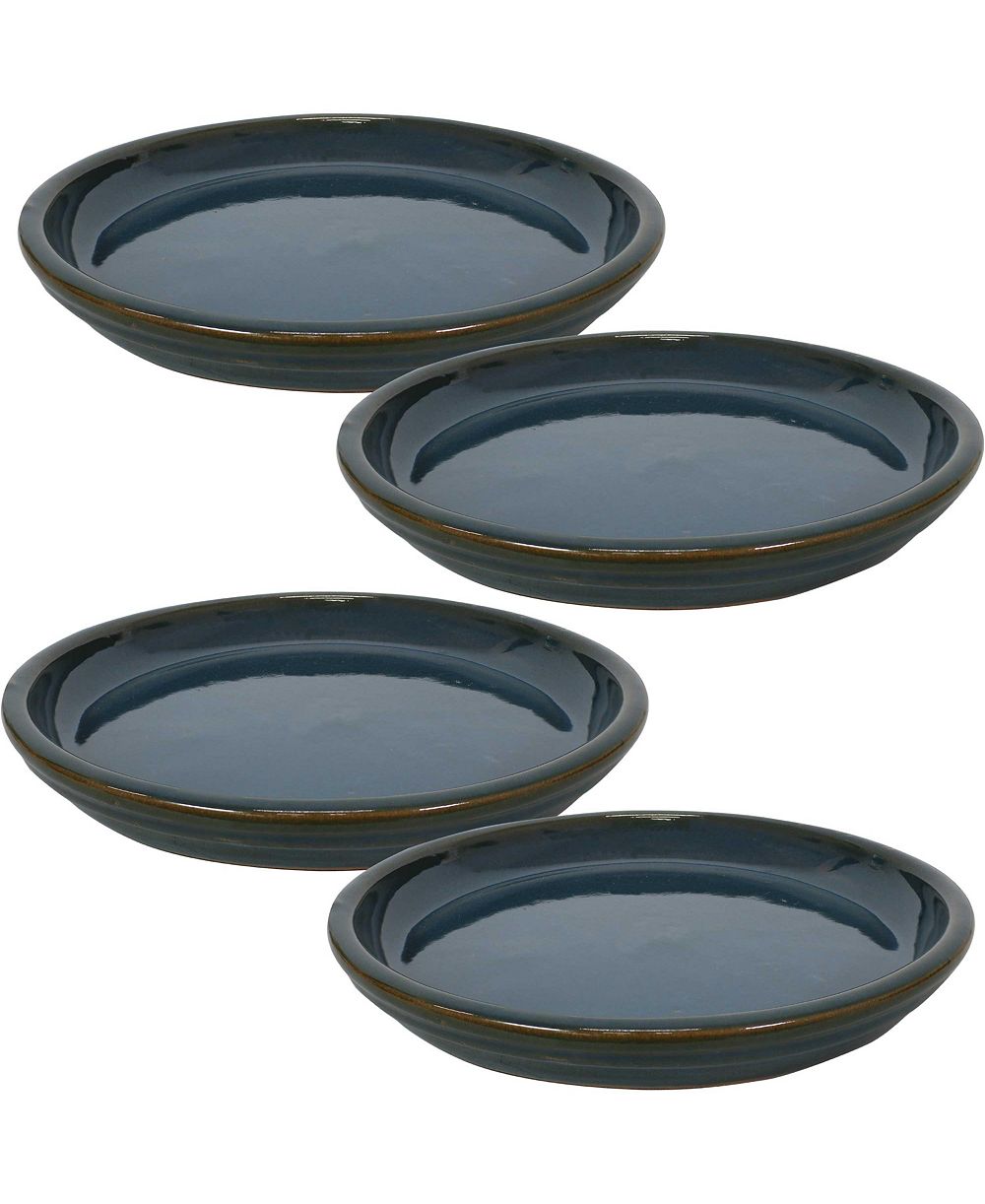 Цветочный горшок Sunnydaze Decor Ceramic, Imperial Blue