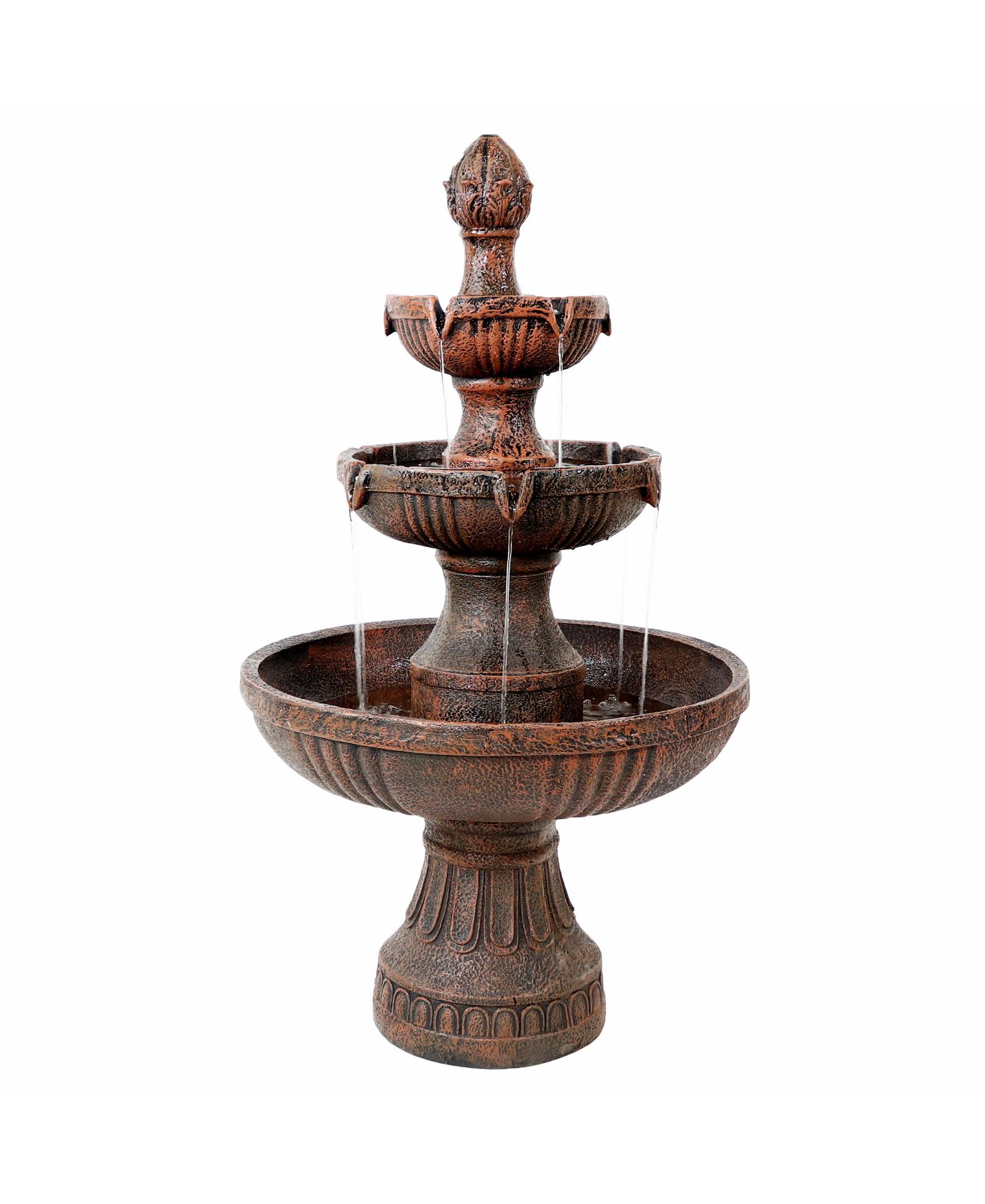 Уличный фонтан Sunnydaze Decor из стекловолокна и смолы, 43"H