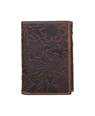Мужской кожаный кошелек Lucky Brand Western Embossed Trifold