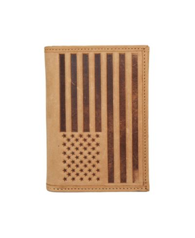 Мужской кожаный кошелек Lucky Brand Flag Embossed Trifold