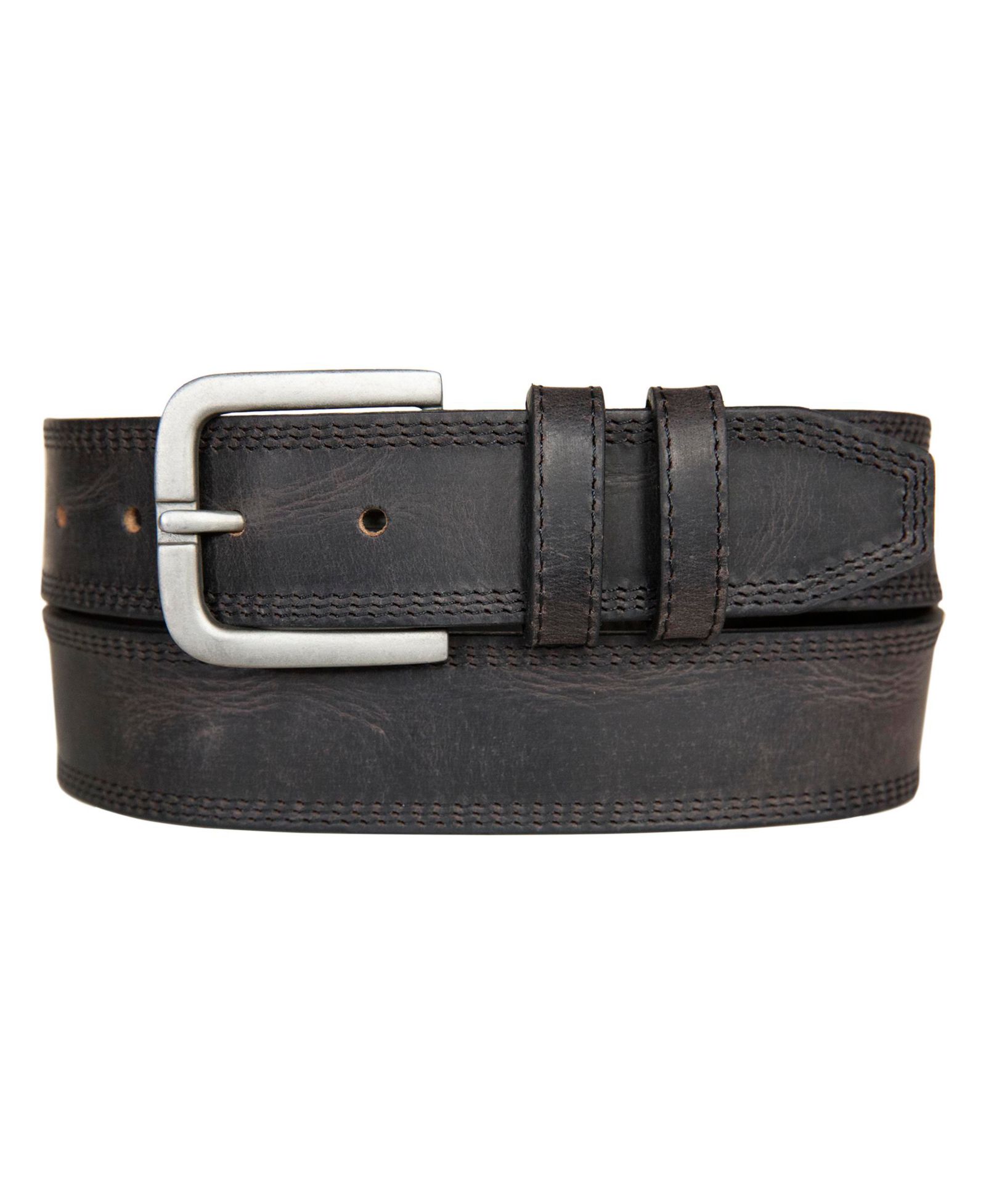 Мужской кожаный ремень Lucky Brand Triple Needle Stitched