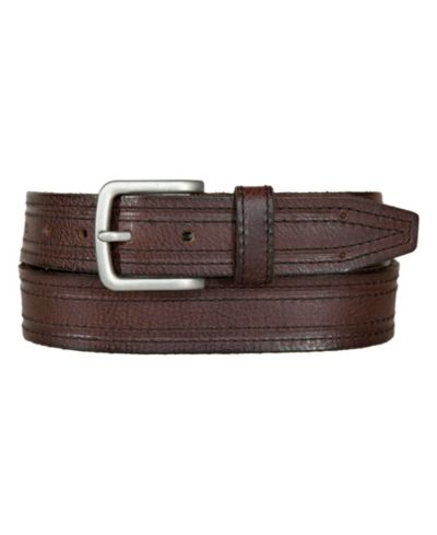 Lucky Brand Мужской кожаный ремень с темной прострочкой