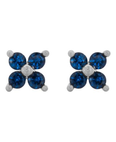 Girls Crew Women's Teeny Tiny Sapphire Cluster Studs