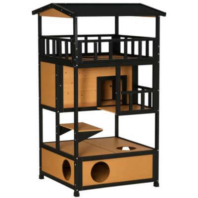 Домик для кошек PawHut Feral Cat House
