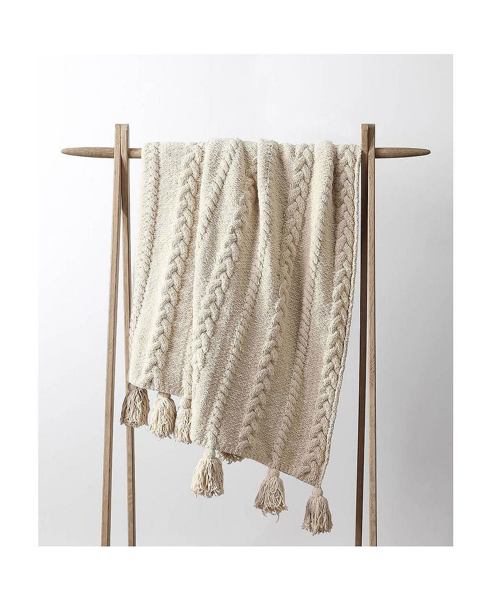Плед SUNDAY CITIZEN Braided Pom Pom