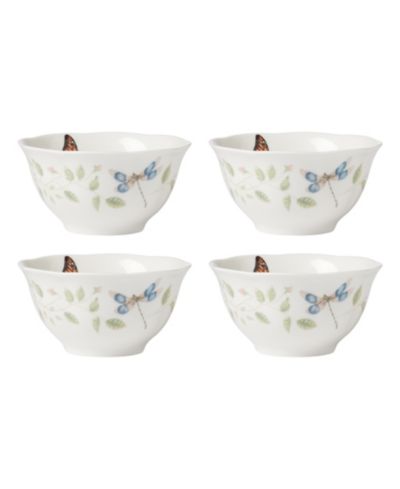 Lenox Butterfly Meadow Floral Rice Bowls, Set of 4