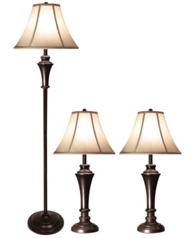 Настольные лампы StyleCraft Aged Bronze Steel, 3 шт