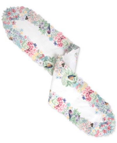 Lenox Скатерть-дорожка Lenox Butterfly Meadow Flutter, 14" x 72"