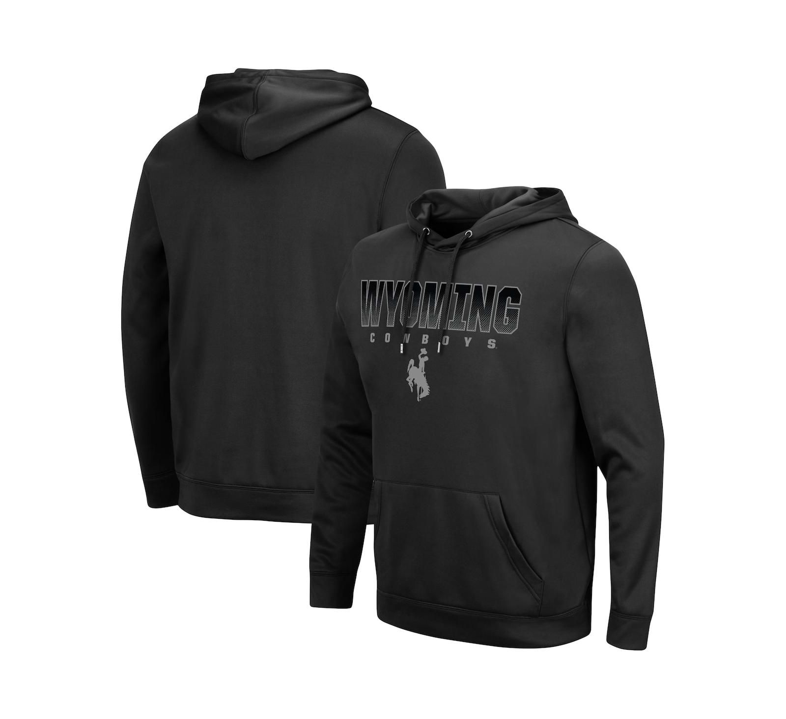 Colosseum Мужское худи Wyoming Cowboys Blackout 3.0, черное