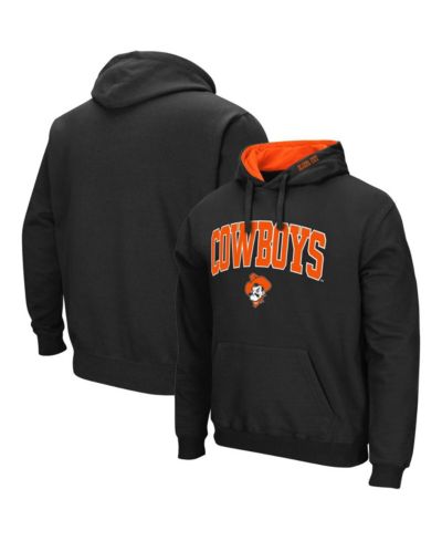 Мужское худи Colosseum Oklahoma State Cowboys Arch & Logo 3.0 Pullover