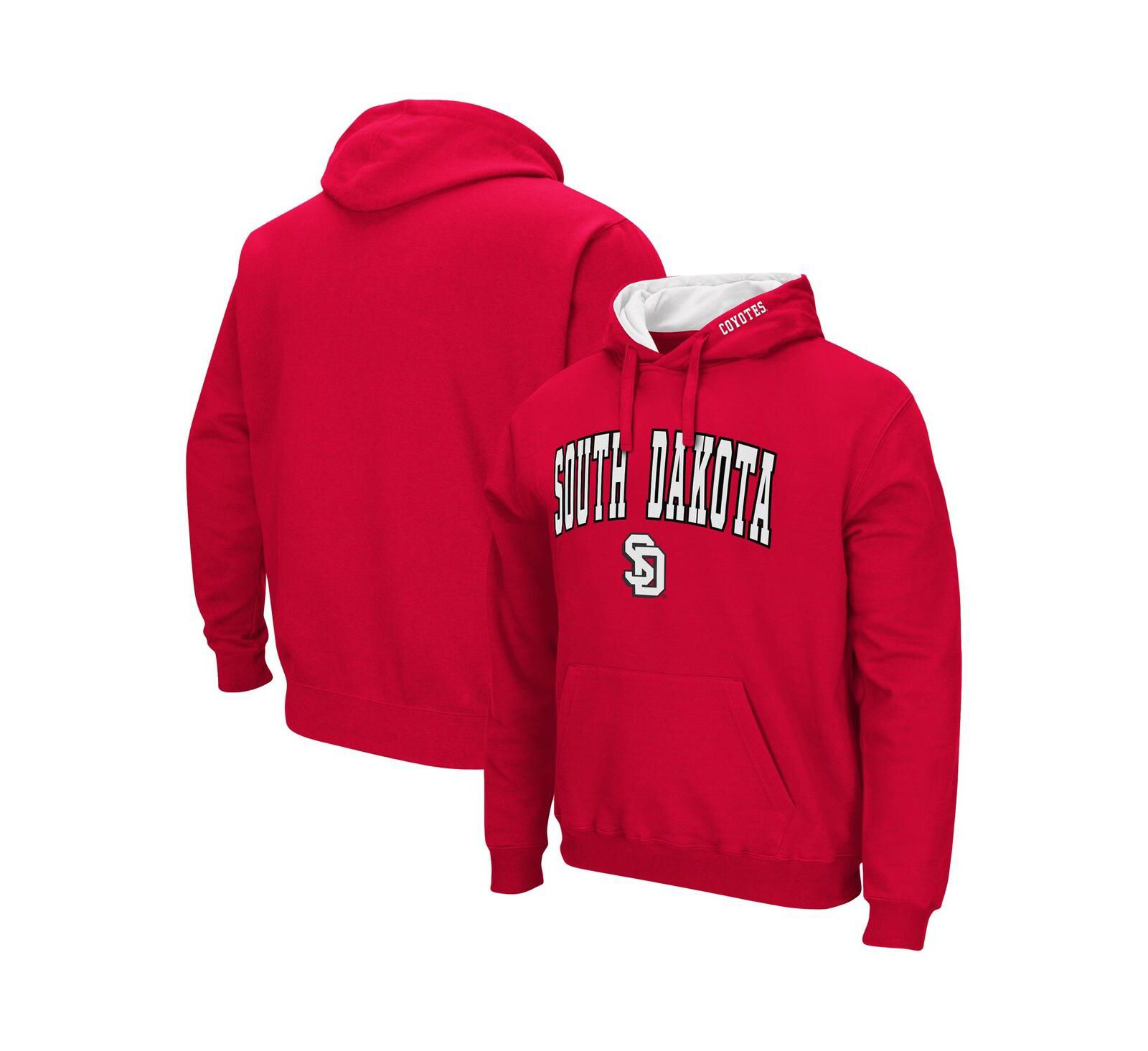 Мужское худи Colosseum South Dakota Coyotes Arch and Logo Pullover