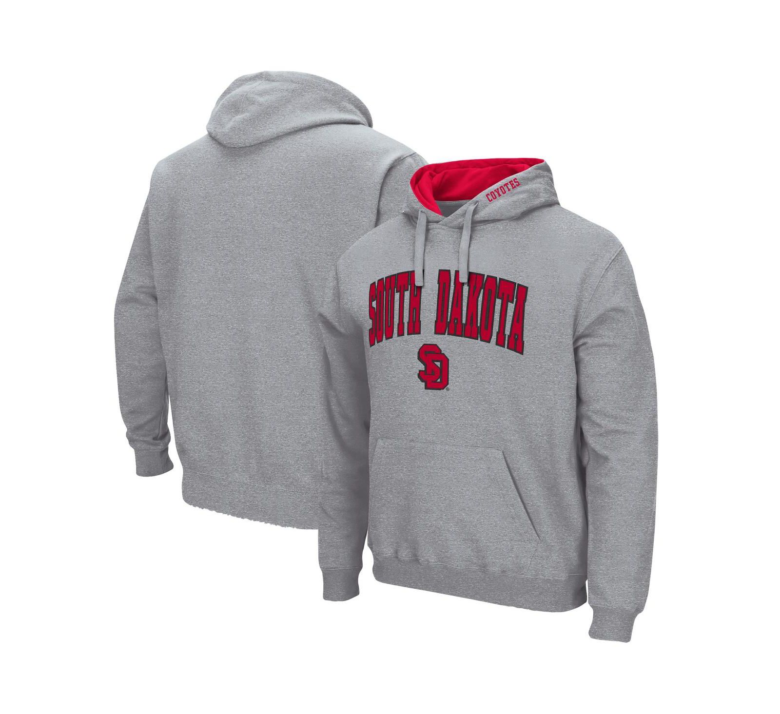 Colosseum Men's South Dakota Coyotes Arch and Logo Pullover Hoodie