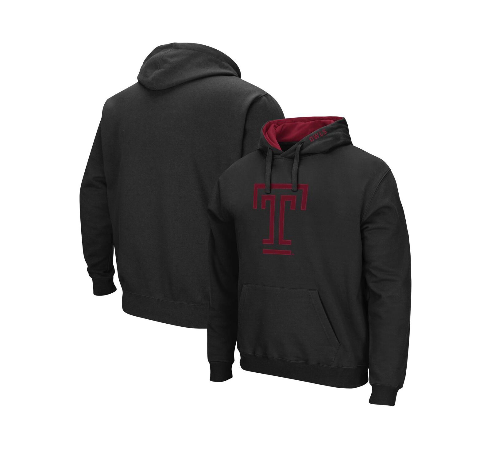 Colosseum Men's Temple Owls Arch and Logo Pullover Hoodie