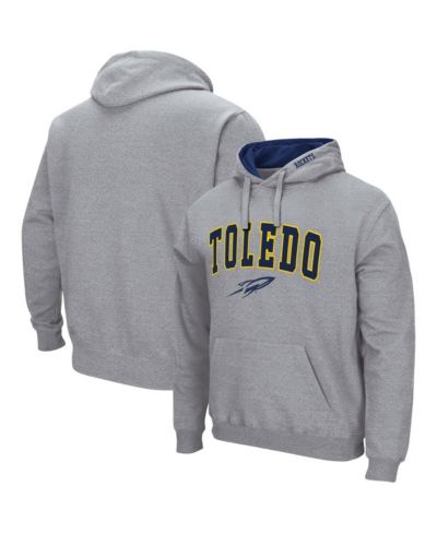 Мужской худи Colosseum Heathered Gray Toledo Rockets Arch and Logo