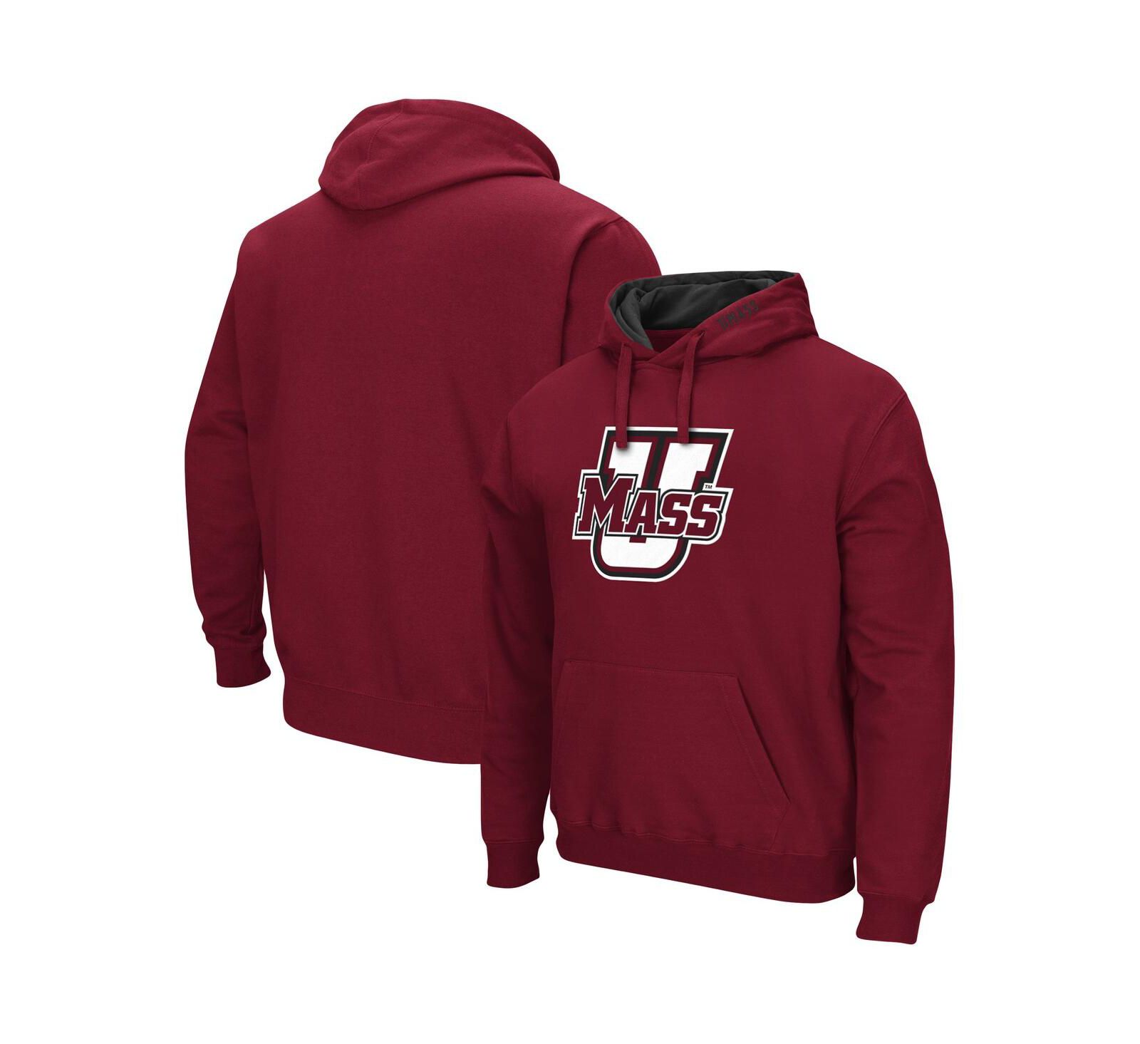Colosseum Men's UMass Minutemen Arch and Logo Pullover Hoodie