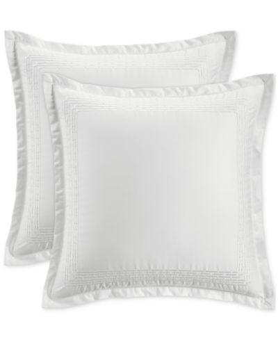 Hotel Collection Chain Links Embroidery 100% Pima Cotton 2-Pc. Sham Set, Euro, Exclusively at Macy’s