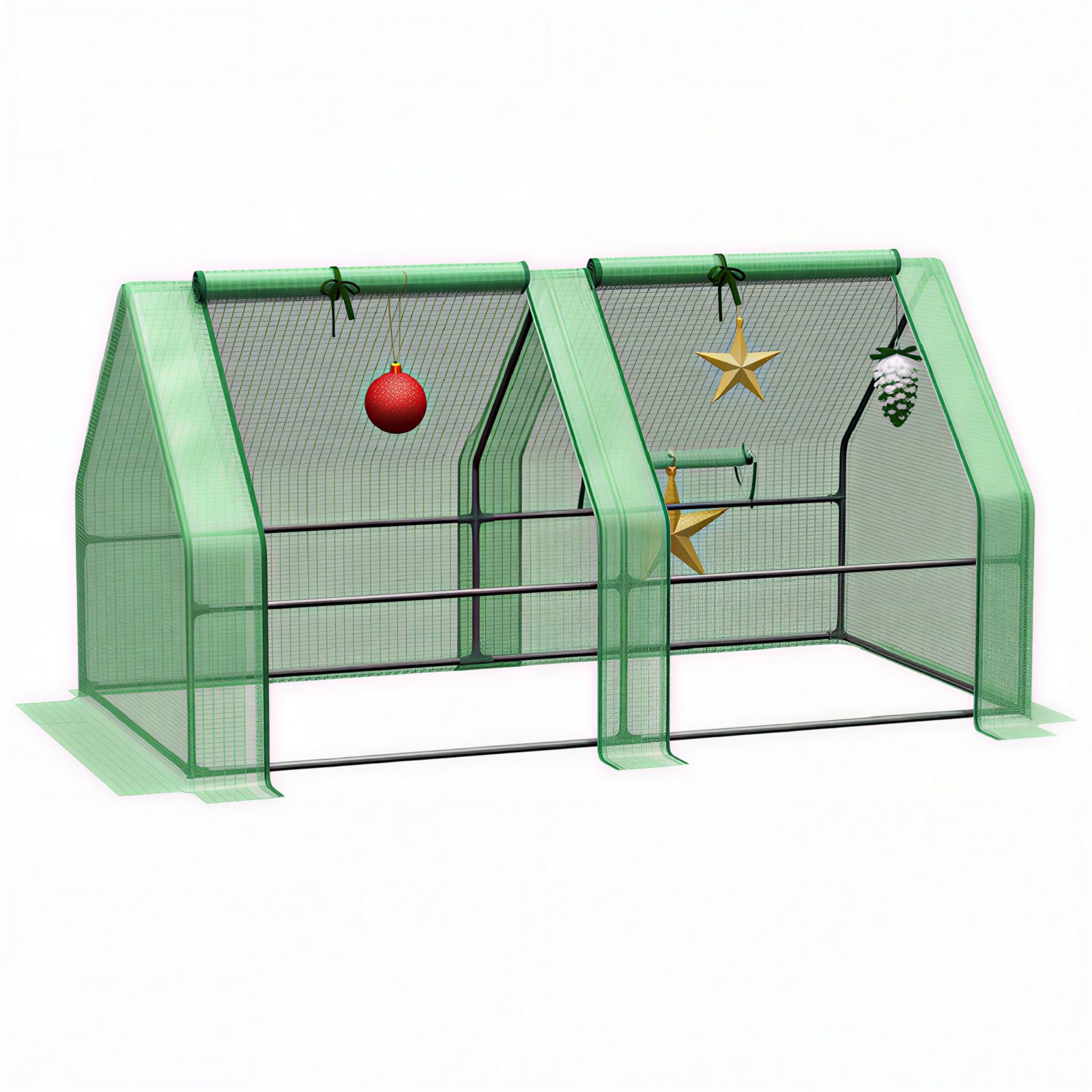 Outsunny 5.9' x 3' x 3' Portable Mini house with Windows,