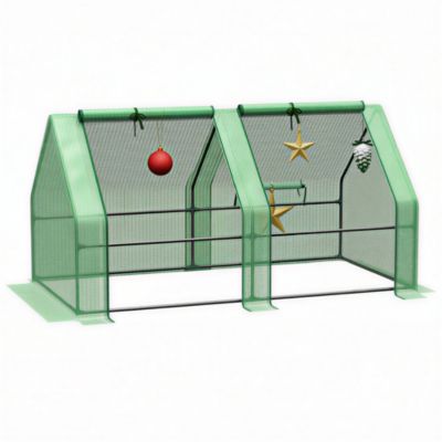 Outsunny 5.9' x 3' x 3' Portable Mini house with Windows,