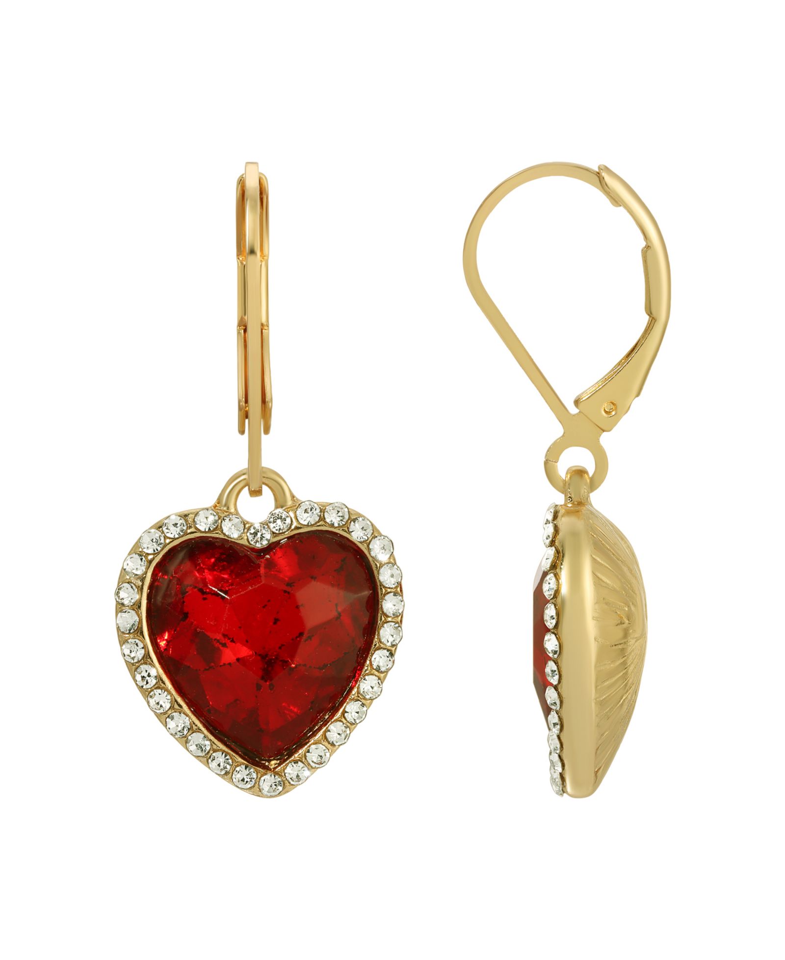 2028 Heart Drop Earrings