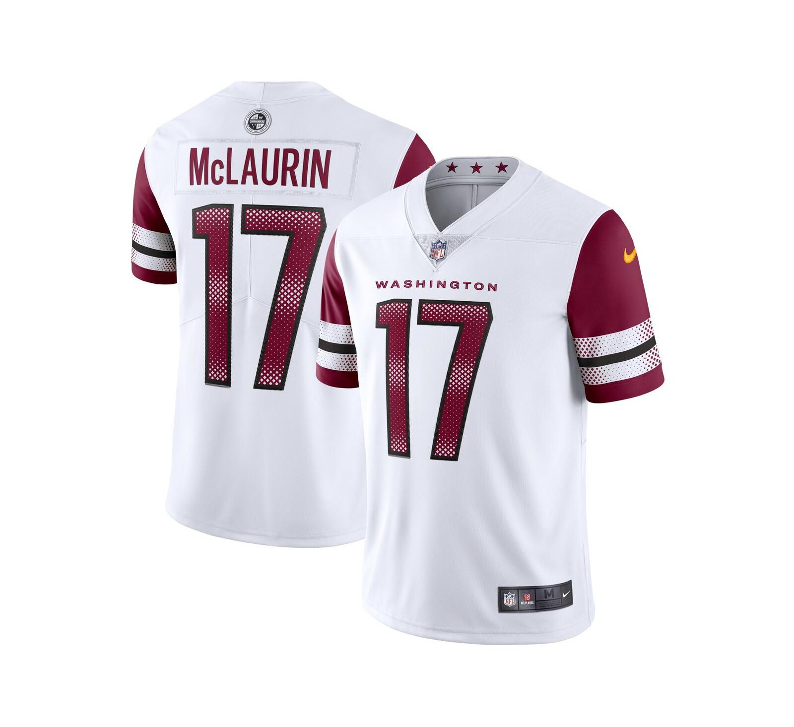 Мужская джерси Nike Terry McLaurin White Washington Commanders Vapor Limited