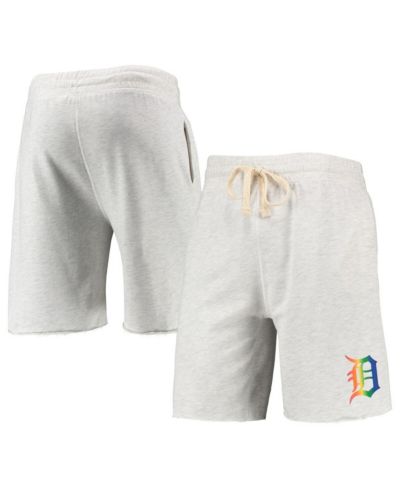 Мужские шорты Concepts Sport Oatmeal Detroit Tigers Mainstream Logo Terry Tri-Blend