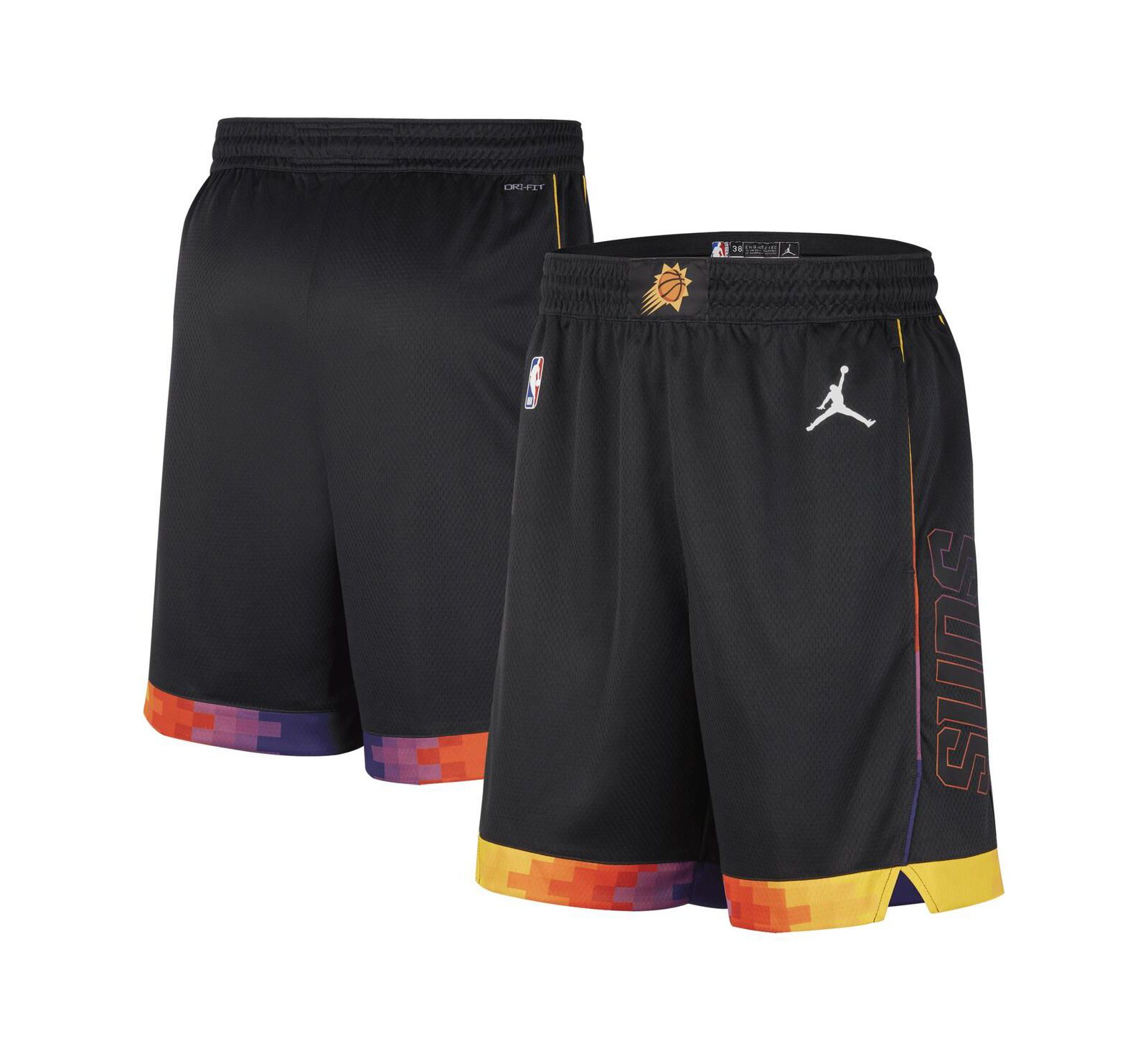 Мужские шорты Jordan Black Phoenix Suns 2022/2023 Statement Edition Swingman Performance