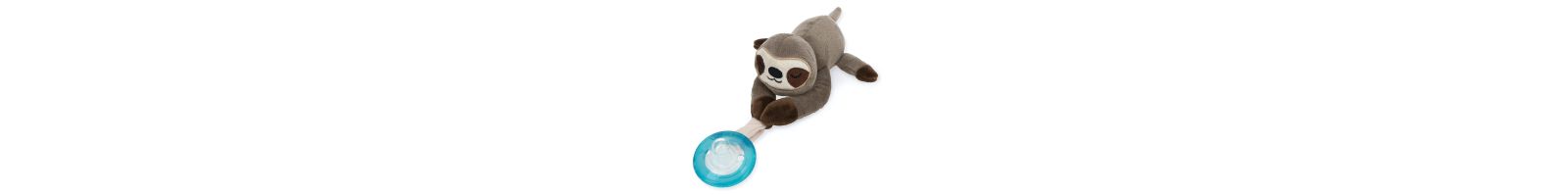 Детская пустышка NUBY с мягкой игрушкой-ленивцем