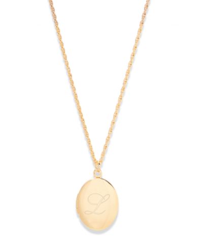14K Gold Plated- L