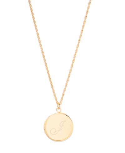 14K Gold Plated- J