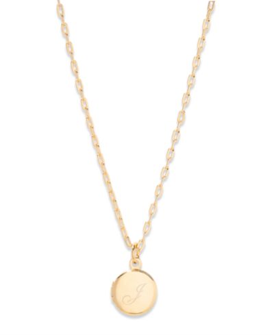 14K Gold Plated- J