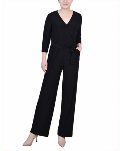 Женский комбинезон NY Collection Petite с широкими брюками