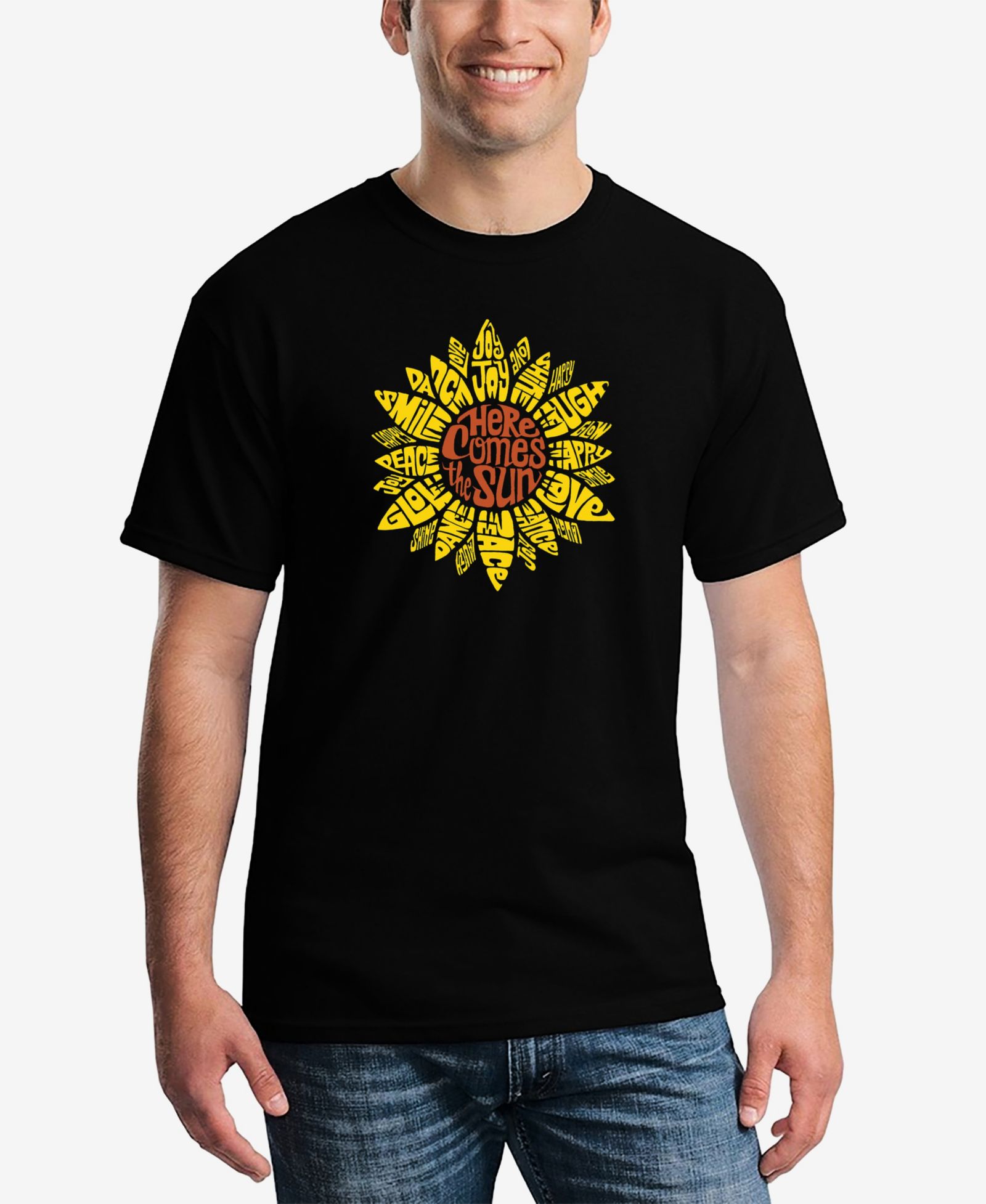 Футболка LA Pop Art с принтом Sunflower, мужская