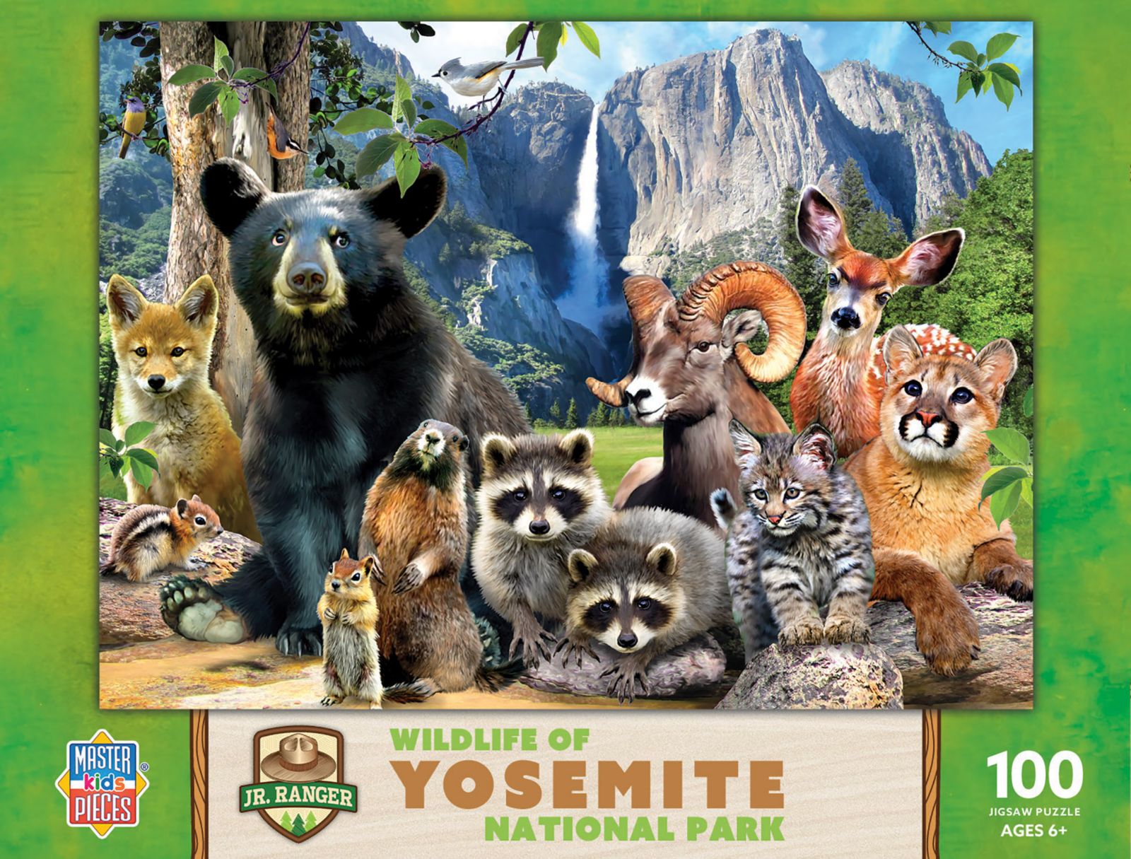 MasterPieces Пазл Wildlife of Yosemite National Park, 100 деталей