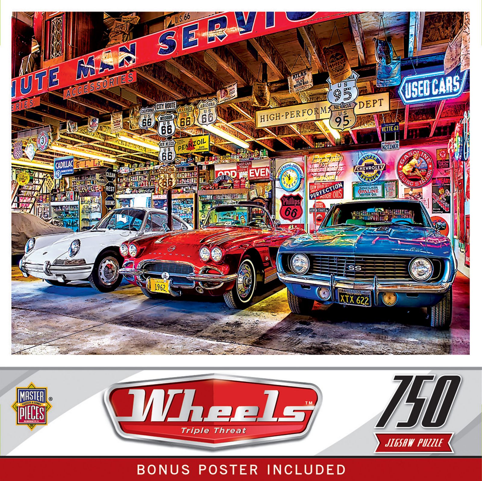 Пазл Wheels - Triple Threat 750 Piece Jigsaw Puzzle