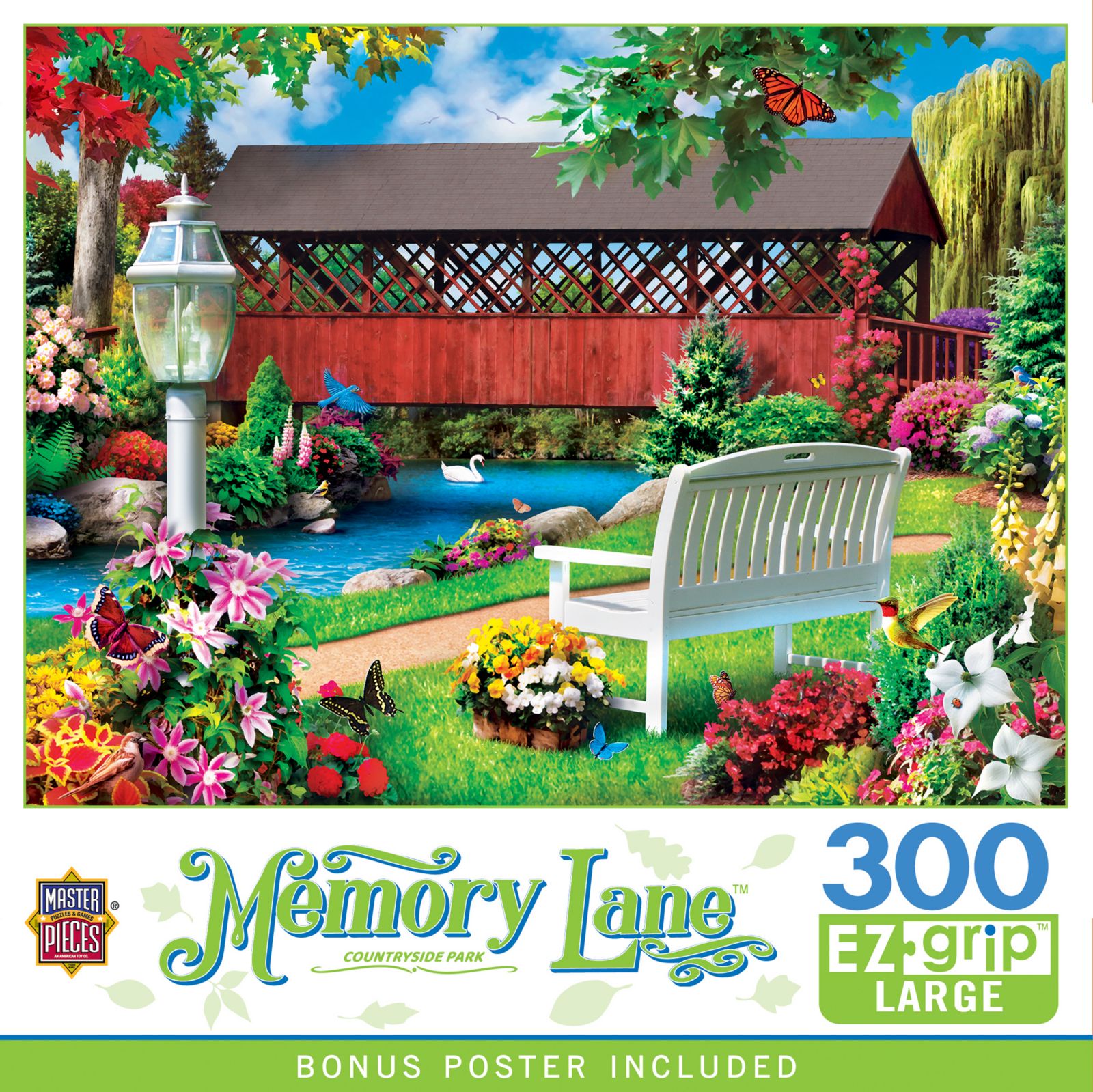 Пазл MasterPieces Memory Lane - Countryside Park, 300 деталей, EZ Grip