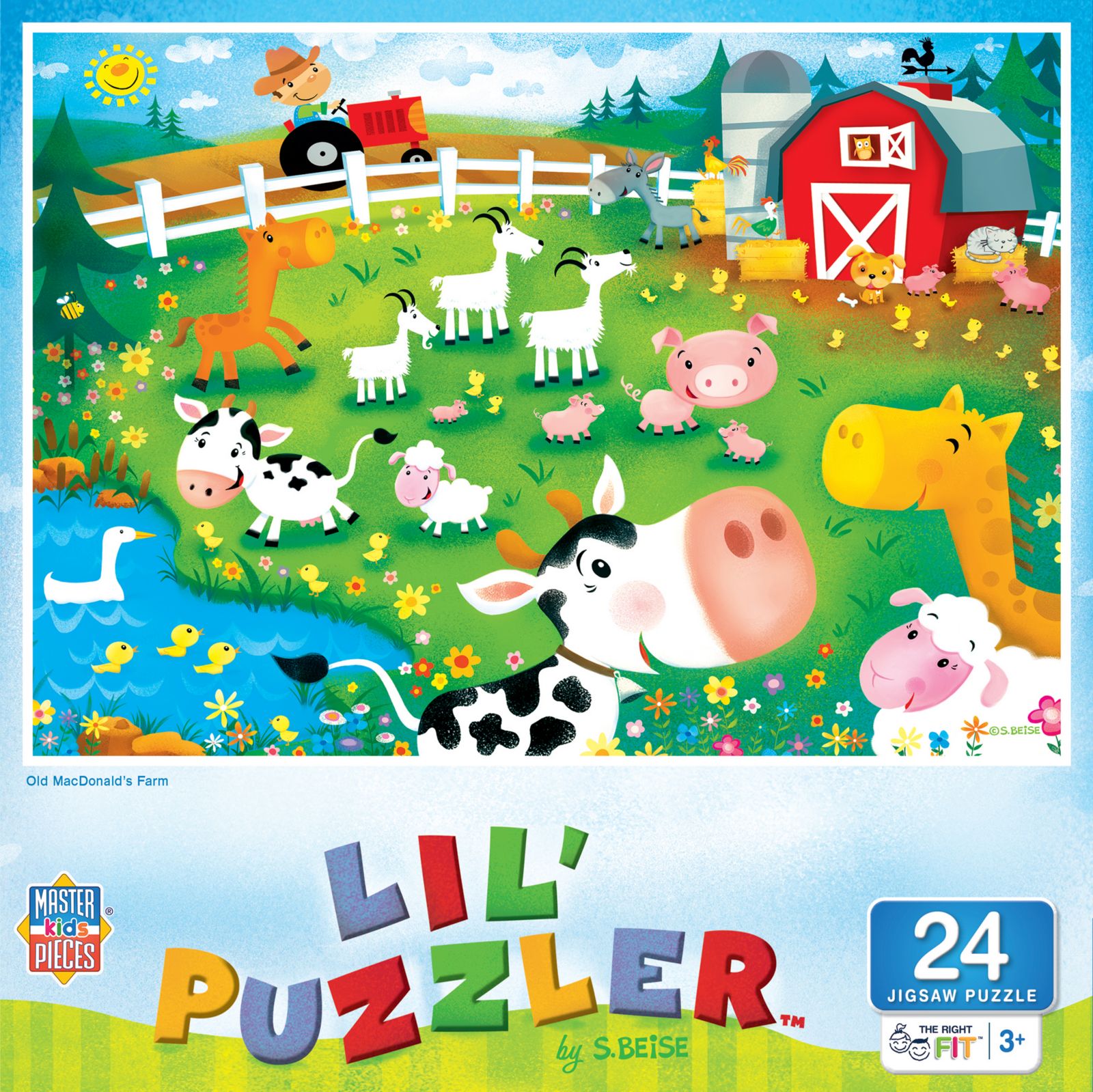 Пазл Lil Puzzler - Old MacDonald's Farm, 24 детали