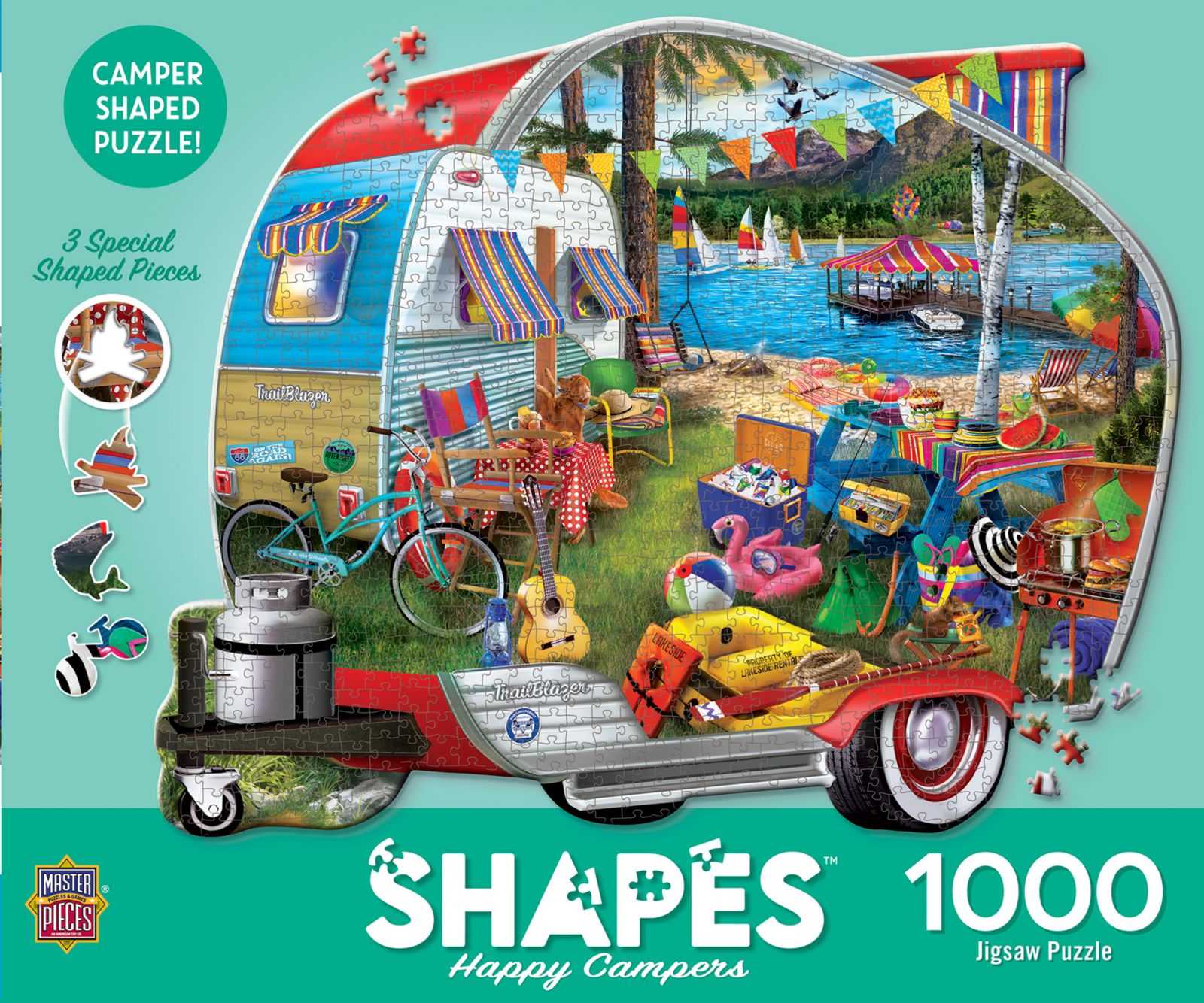 Пазл Shapes Happy Campers, 1000 деталей