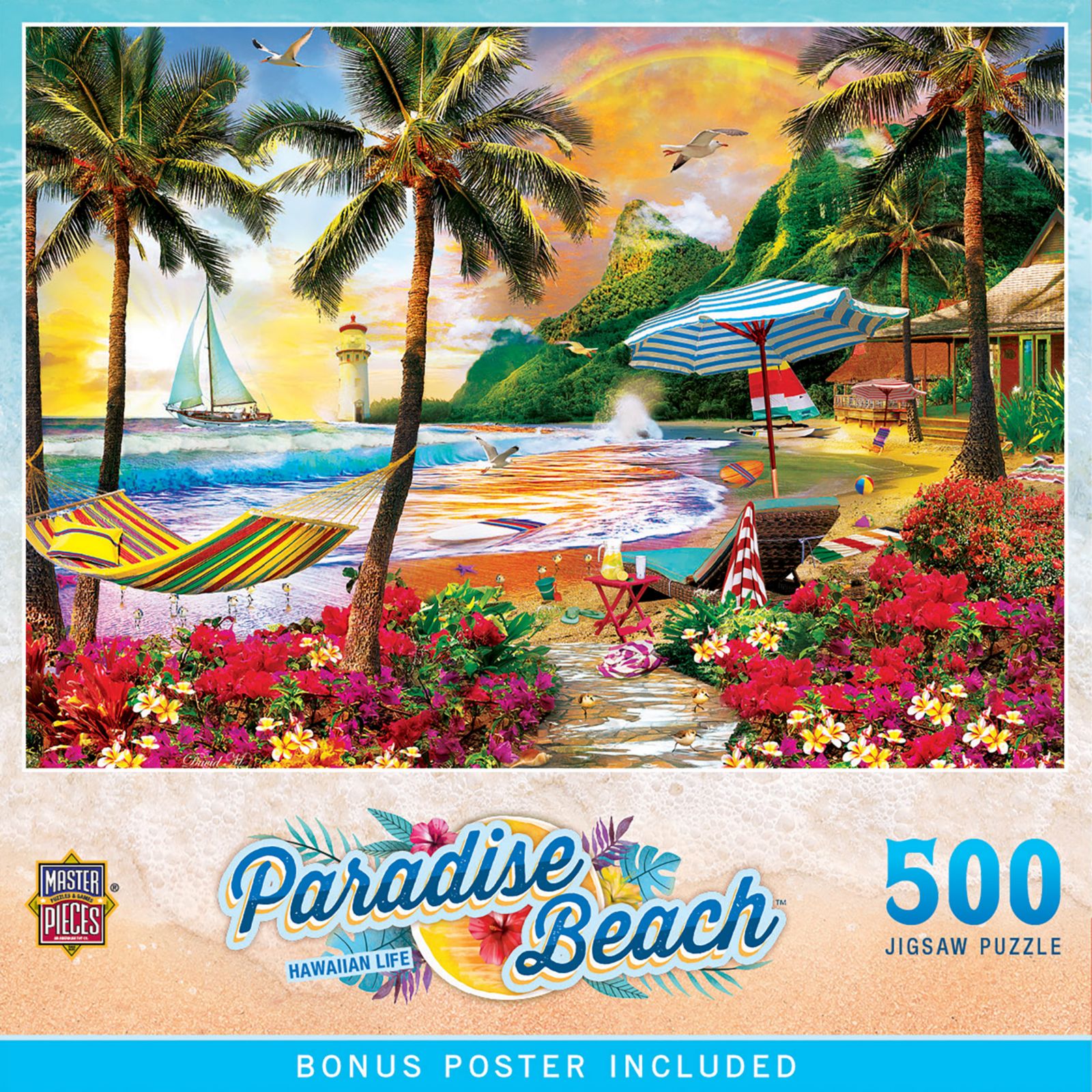 Пазл Paradise Beach - Hawaiian Life 500 Piece Jigsaw Puzzle