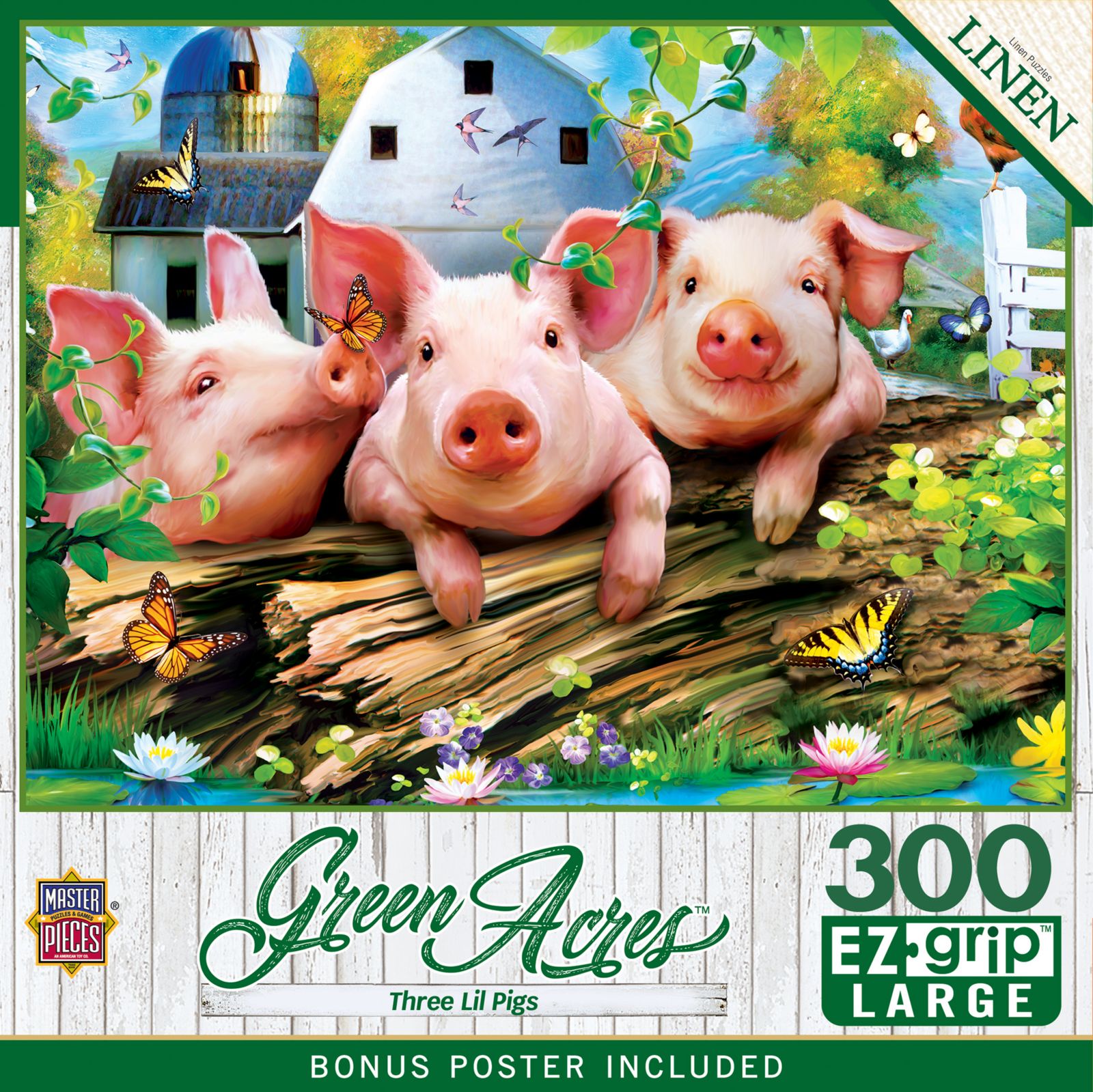 MasterPieces Green Acres - Three Lil' Pigs пазл на 300 деталей EZ Grip