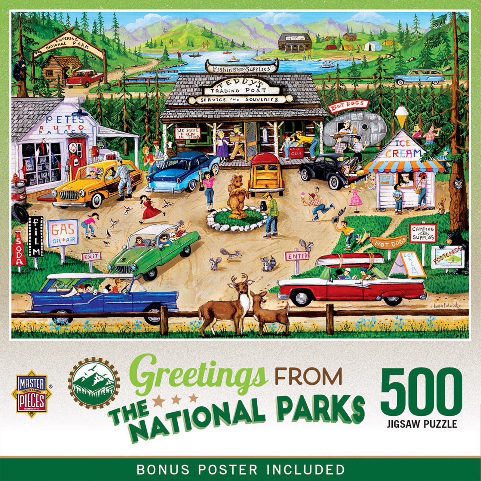 Пазл MasterPieces Puzzles Greetings From The National Parks, 500 деталей