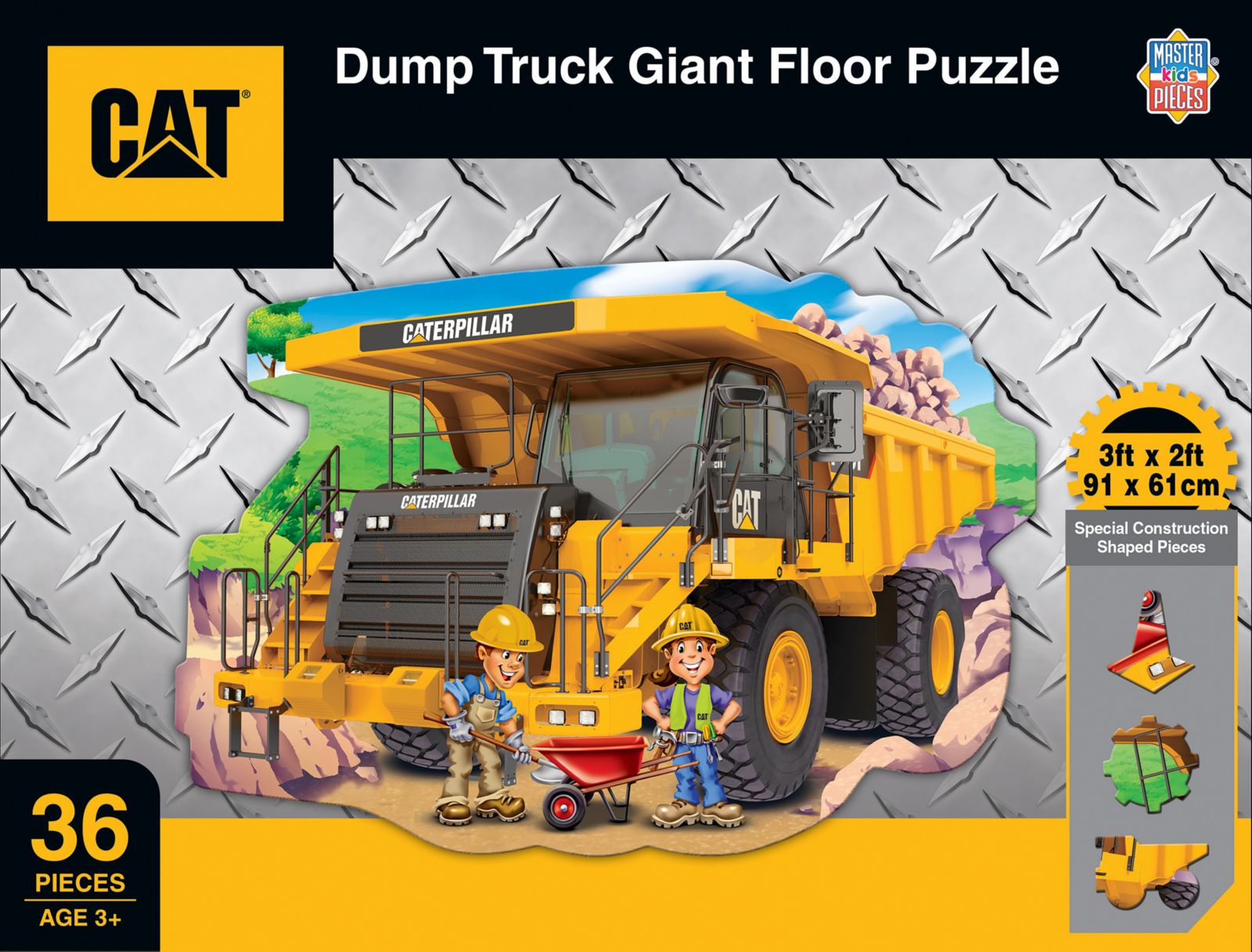 MasterPieces Puzzles пазл для детей CAT - Dump Truck 36 Piece