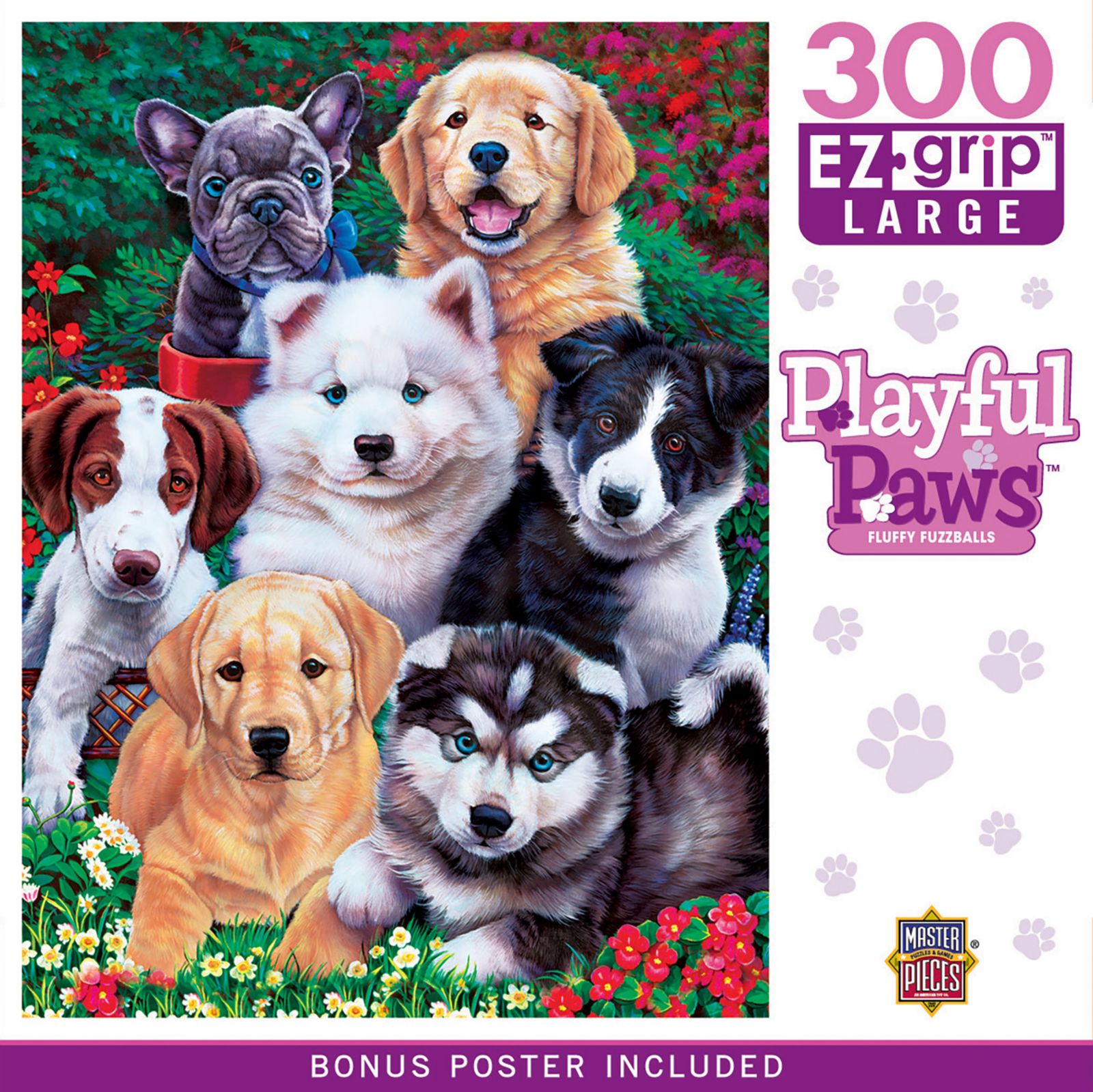 Пазл MasterPieces Playful Paws Fluffy Fuzzballs 300 Piece EZ Grip