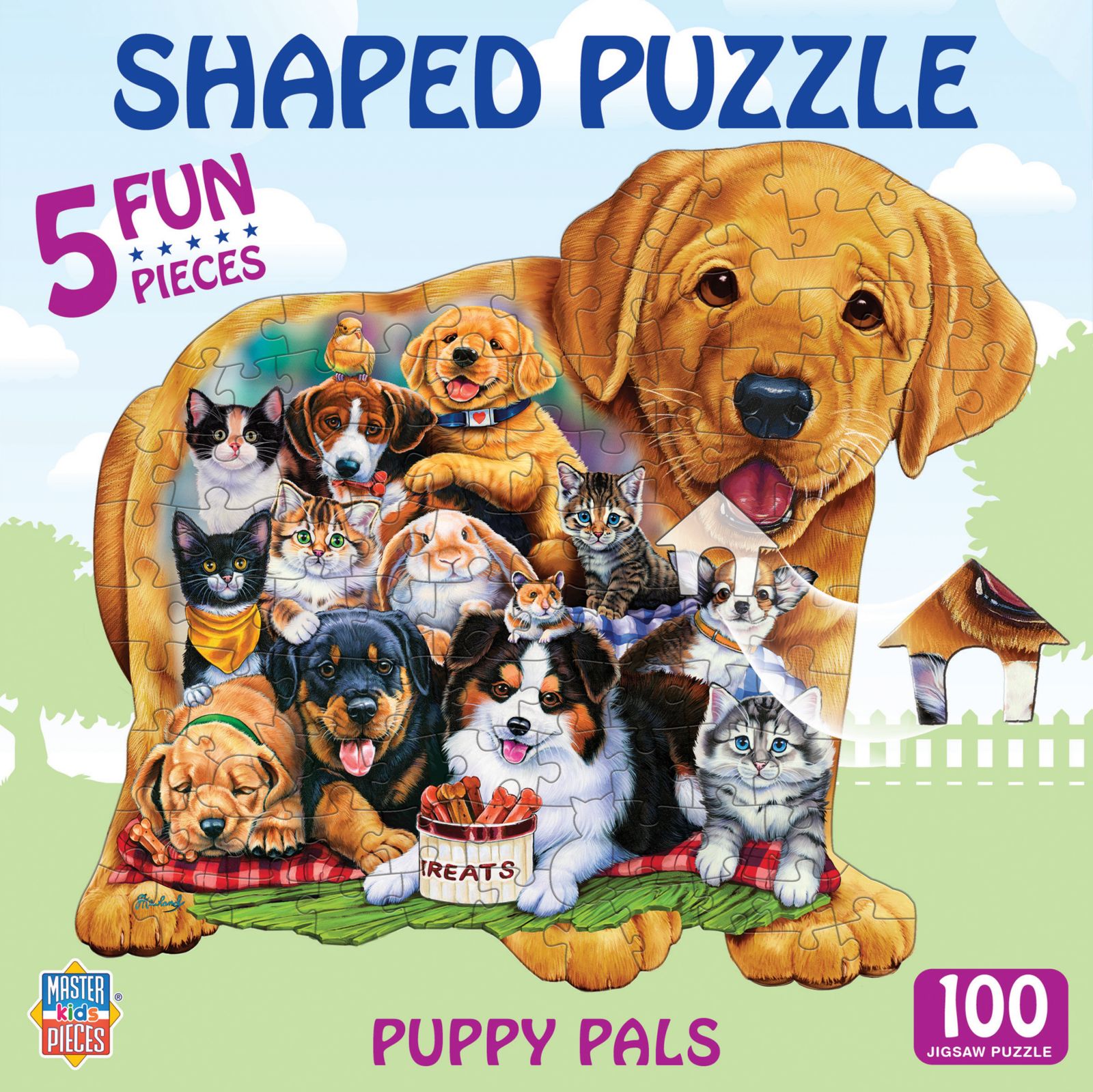 Пазл-головоломка Puppy Pals, 100 деталей