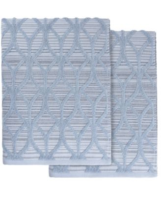 Linum Home Alev Jacquard комплект из 2 турецких хлопковых банных полотенец