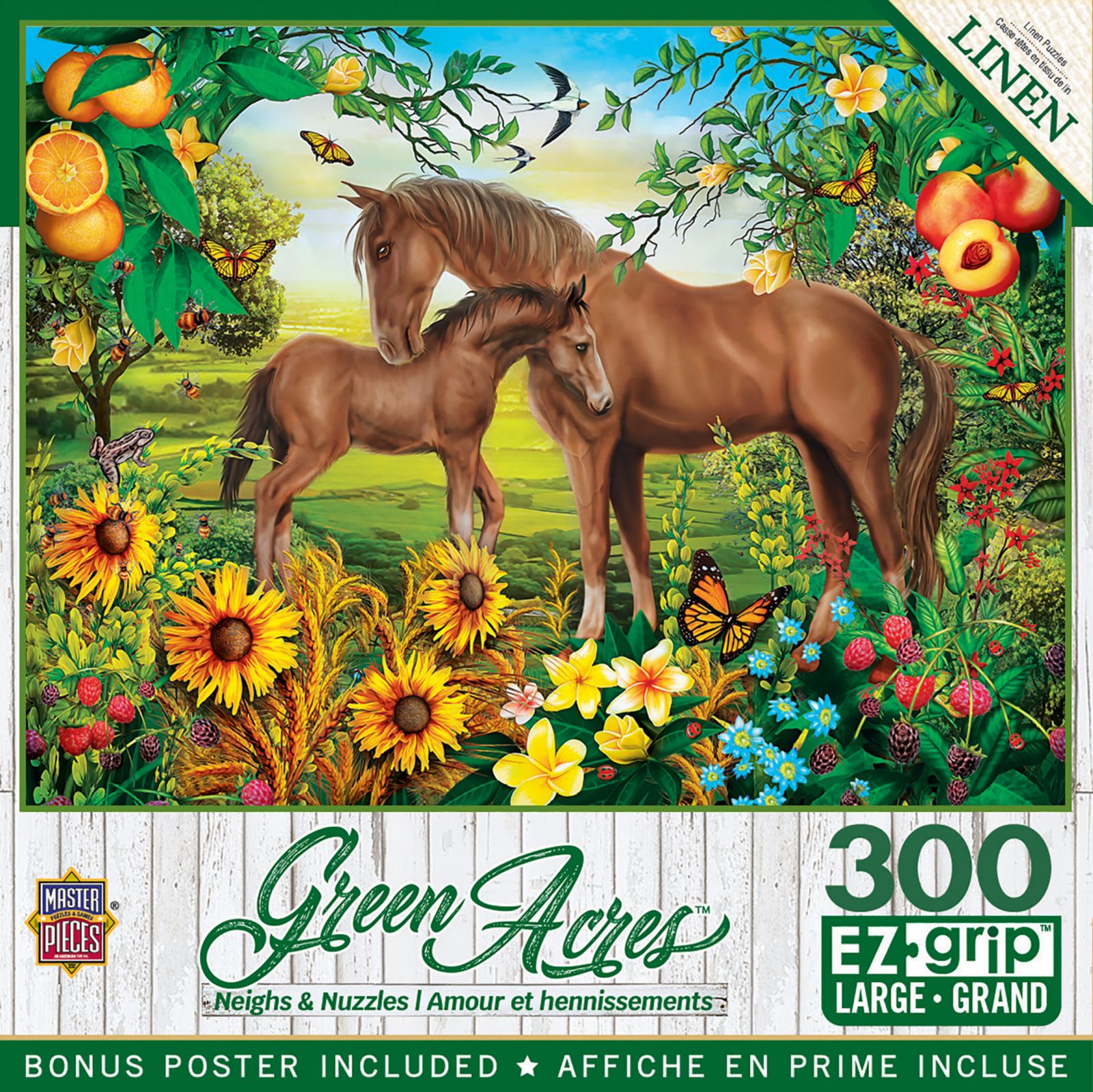 Пазл Masterpieces Green Acres - Neighs & Nuzzles 300 Piece EZ Grip
