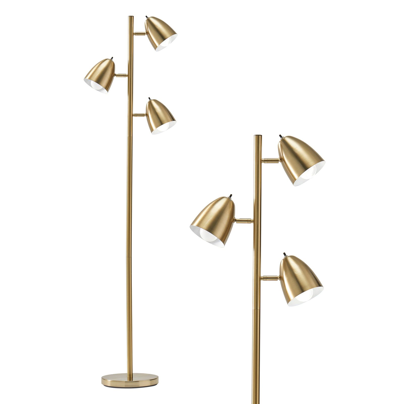 Brightech Jacob LED Tree Floor Lamp with 3 Rotating Adjustable Heads